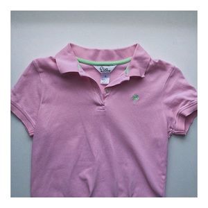 Pink collared shirt